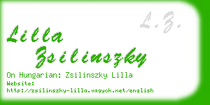 lilla zsilinszky business card